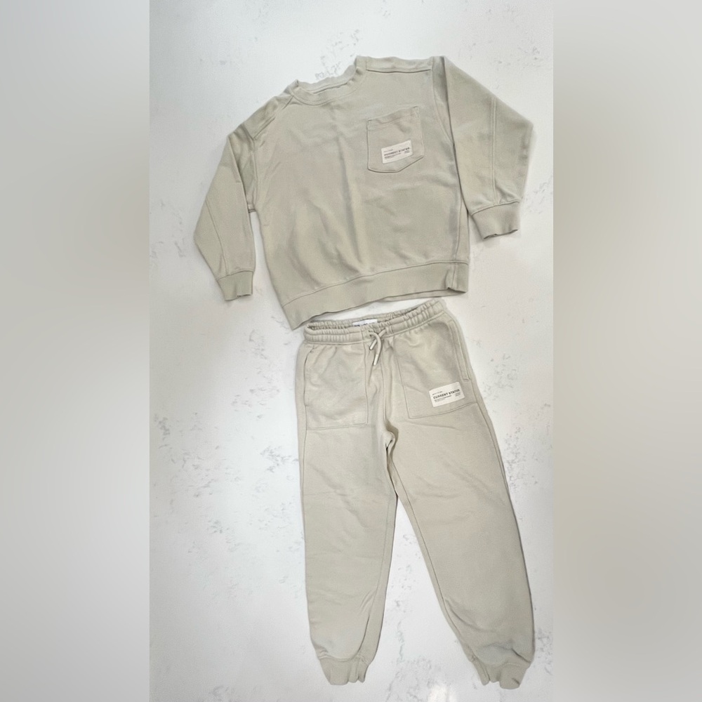 Zara Kids Cream Jogger Set - Picture 4 of 10